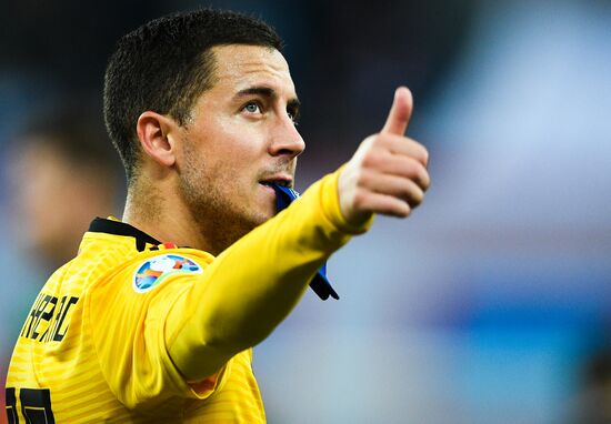 Russia Soccer Euro 2020 Qualifier Russia - Belgium