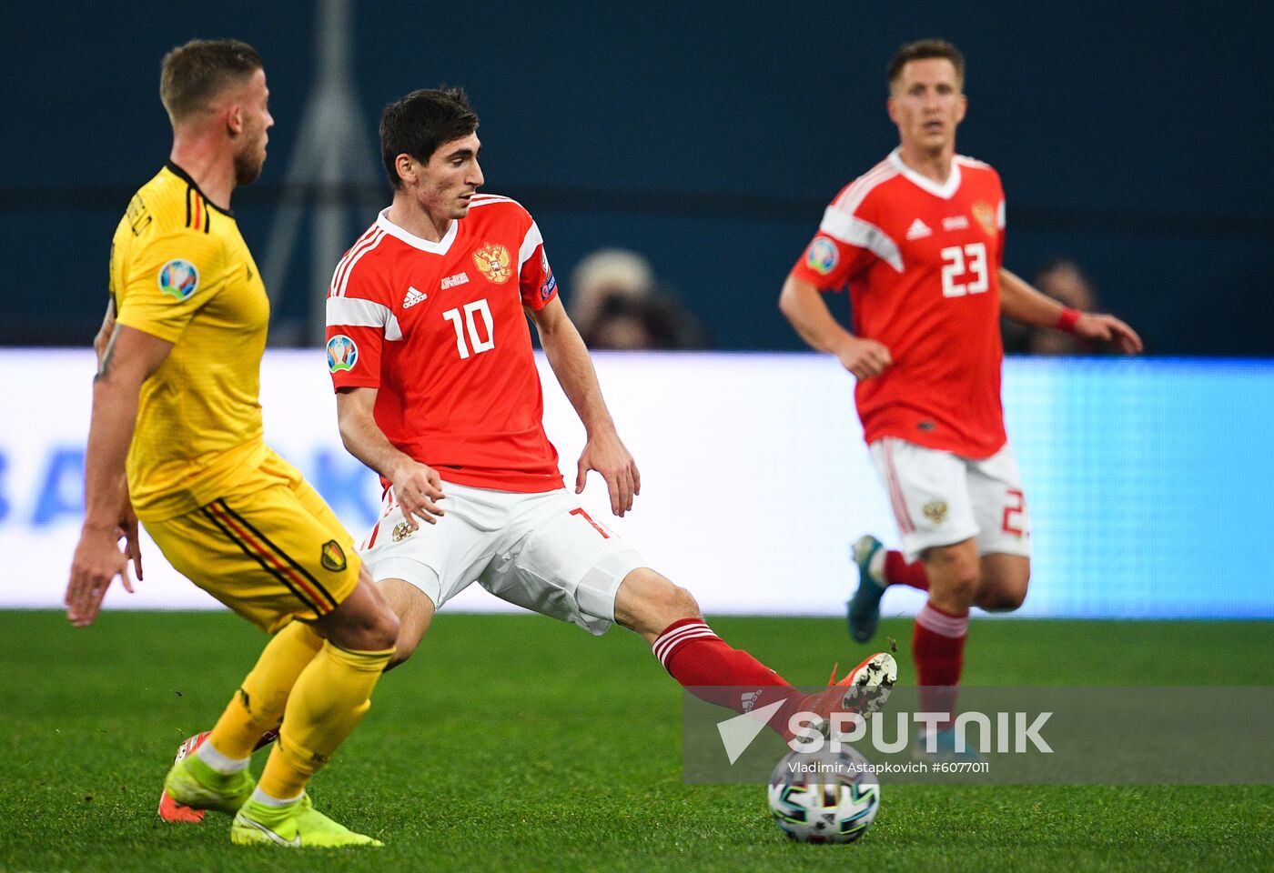 Russia Soccer Euro 2020 Qualifier Russia - Belgium