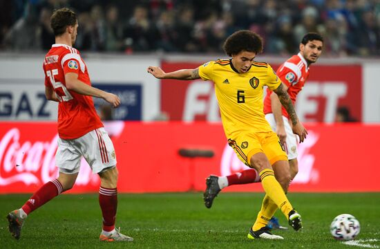 Russia Soccer Euro 2020 Qualifier Russia - Belgium