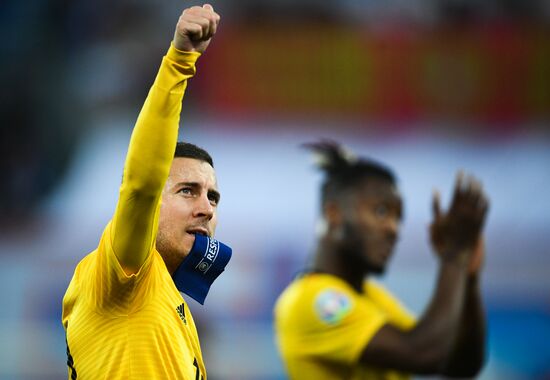 Russia Soccer Euro 2020 Qualifier Russia - Belgium
