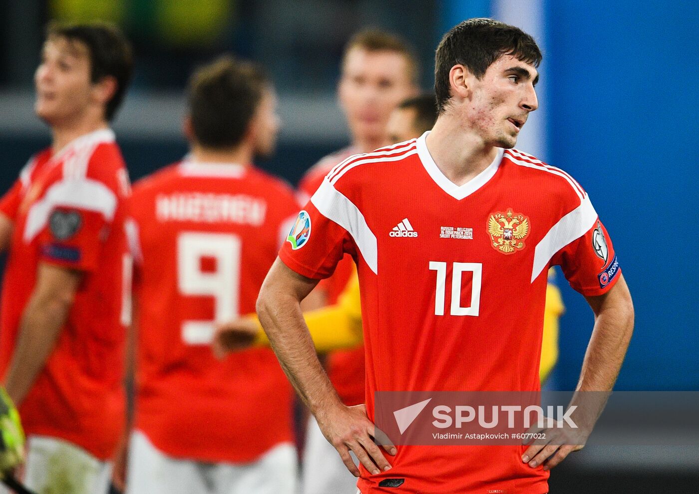 Russia Soccer Euro 2020 Qualifier Russia - Belgium