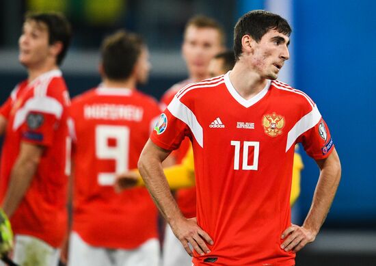 Russia Soccer Euro 2020 Qualifier Russia - Belgium