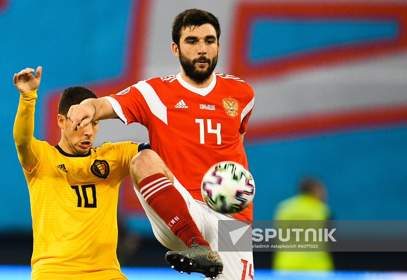 Russia Soccer Euro 2020 Qualifier Russia - Belgium