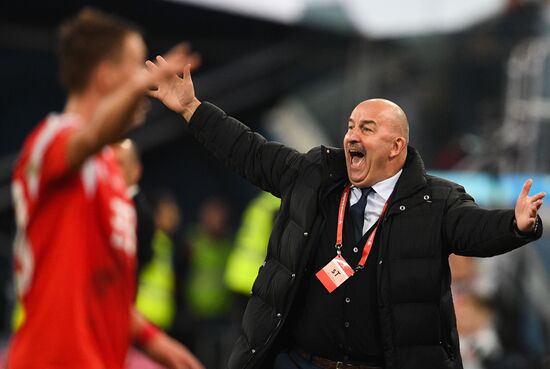 Russia Soccer Euro 2020 Qualifier Russia - Belgium