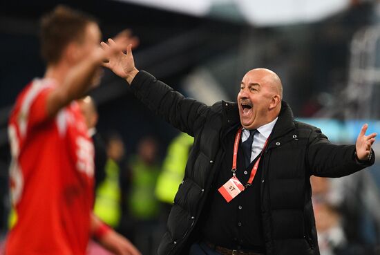 Russia Soccer Euro 2020 Qualifier Russia - Belgium