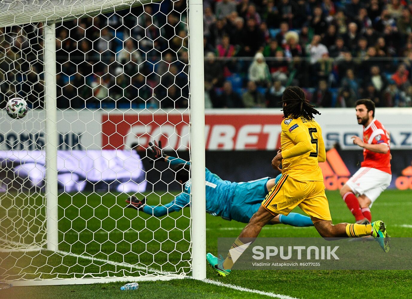 Russia Soccer Euro 2020 Qualifier Russia - Belgium