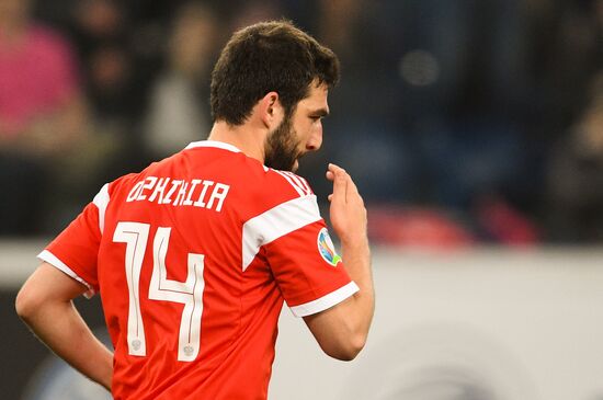 Russia Soccer Euro 2020 Qualifier Russia - Belgium