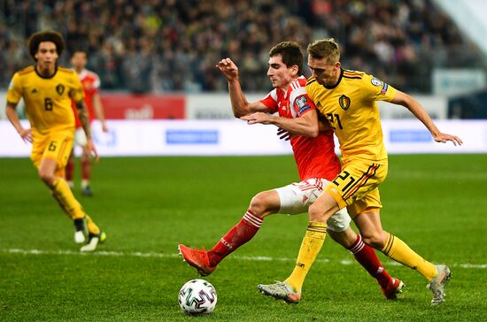 Russia Soccer Euro 2020 Qualifier Russia - Belgium