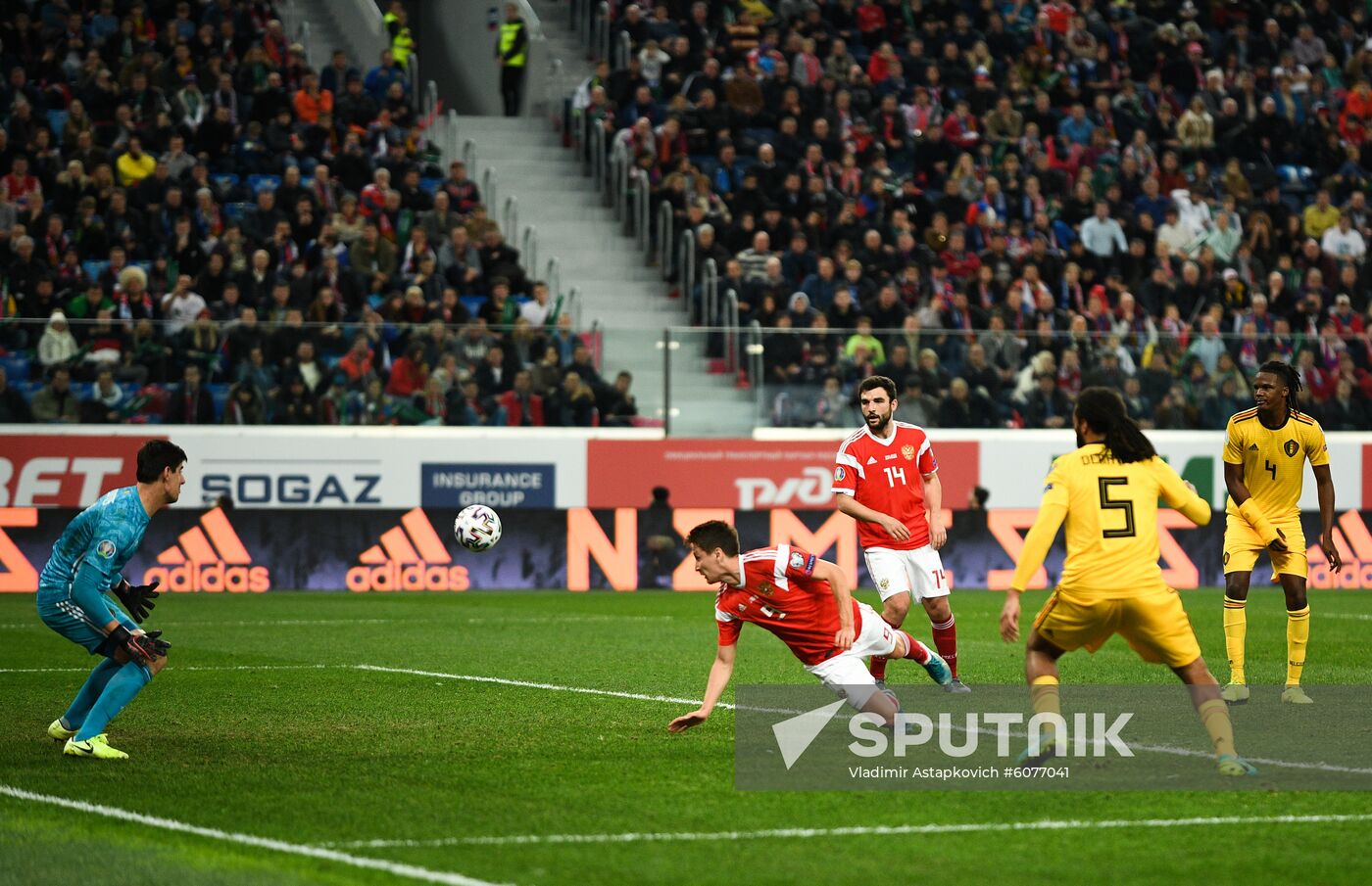 Russia Soccer Euro 2020 Qualifier Russia - Belgium