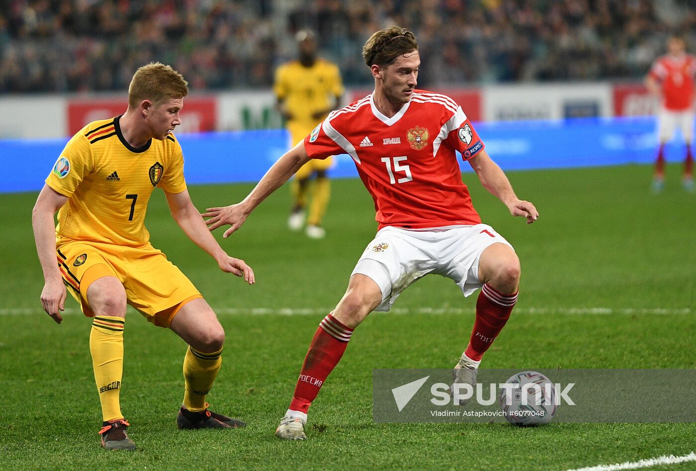 Russia Soccer Euro 2020 Qualifier Russia - Belgium