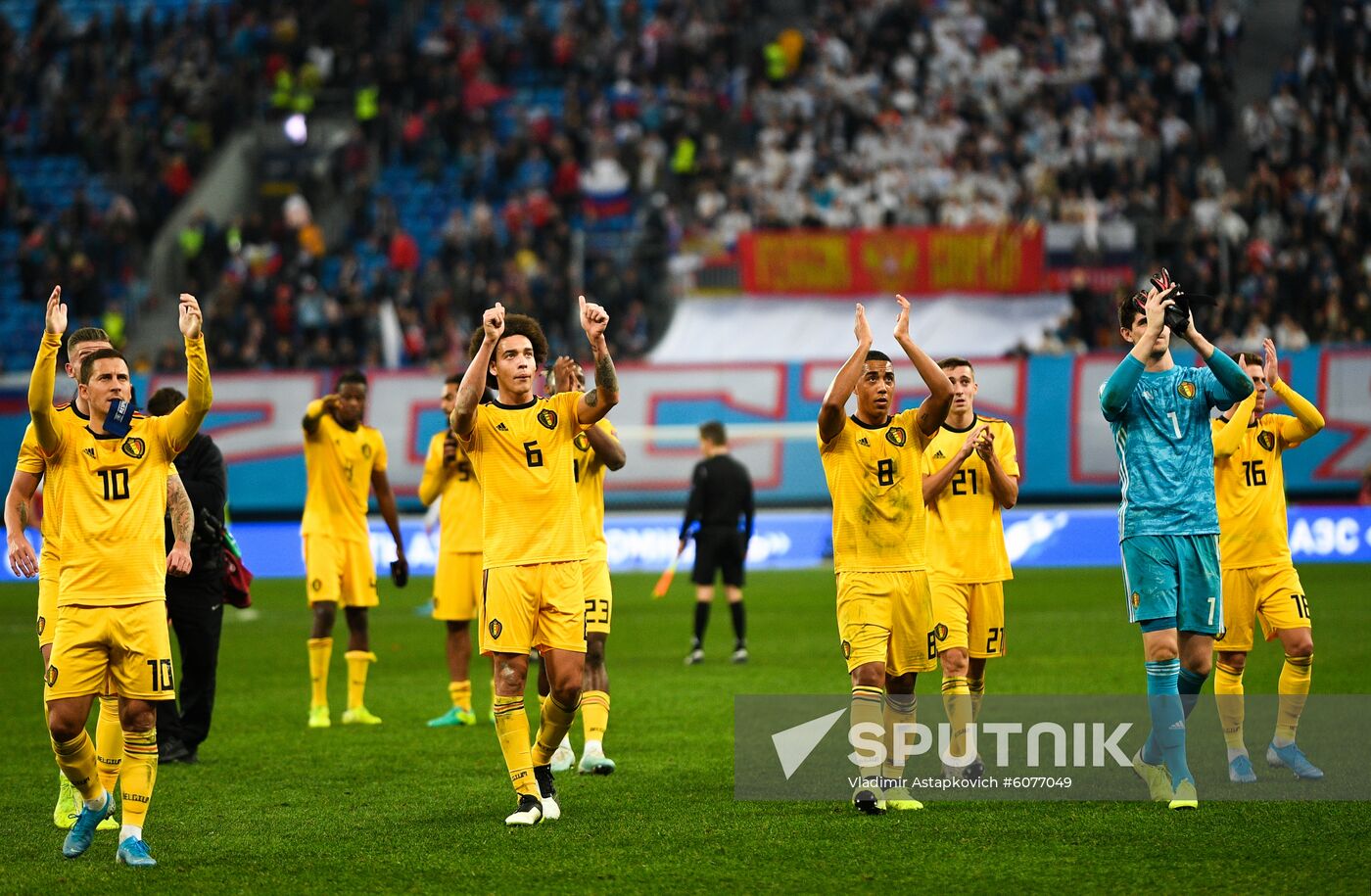 Russia Soccer Euro 2020 Qualifier Russia - Belgium