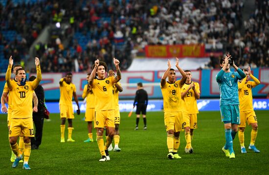Russia Soccer Euro 2020 Qualifier Russia - Belgium