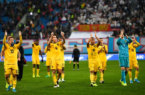 Russia Soccer Euro 2020 Qualifier Russia - Belgium