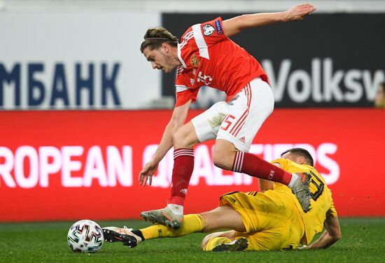 Russia Soccer Euro 2020 Qualifier Russia - Belgium