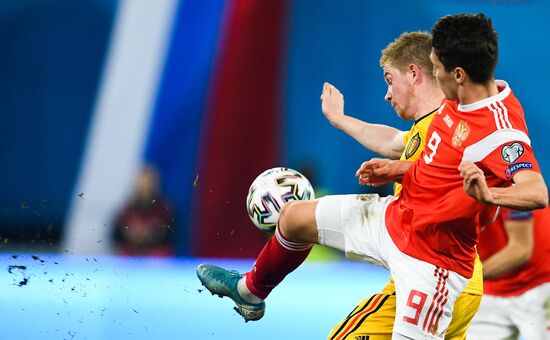 Russia Soccer Euro 2020 Qualifier Russia - Belgium