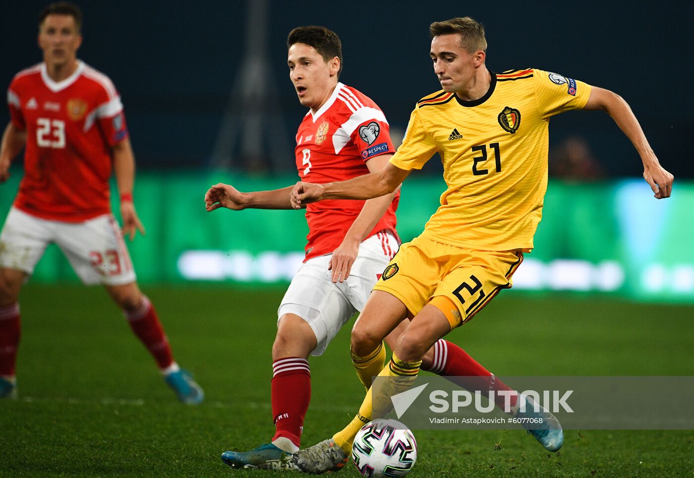 Russia Soccer Euro 2020 Qualifier Russia - Belgium