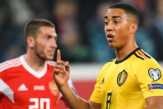 Russia Soccer Euro 2020 Qualifier Russia - Belgium