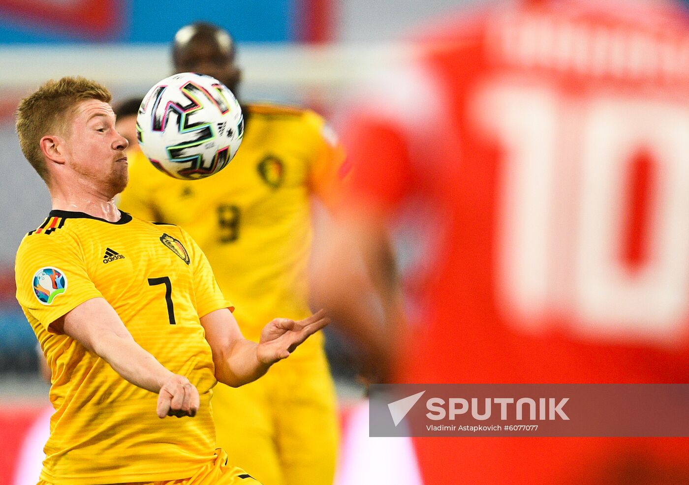 Russia Soccer Euro 2020 Qualifier Russia - Belgium