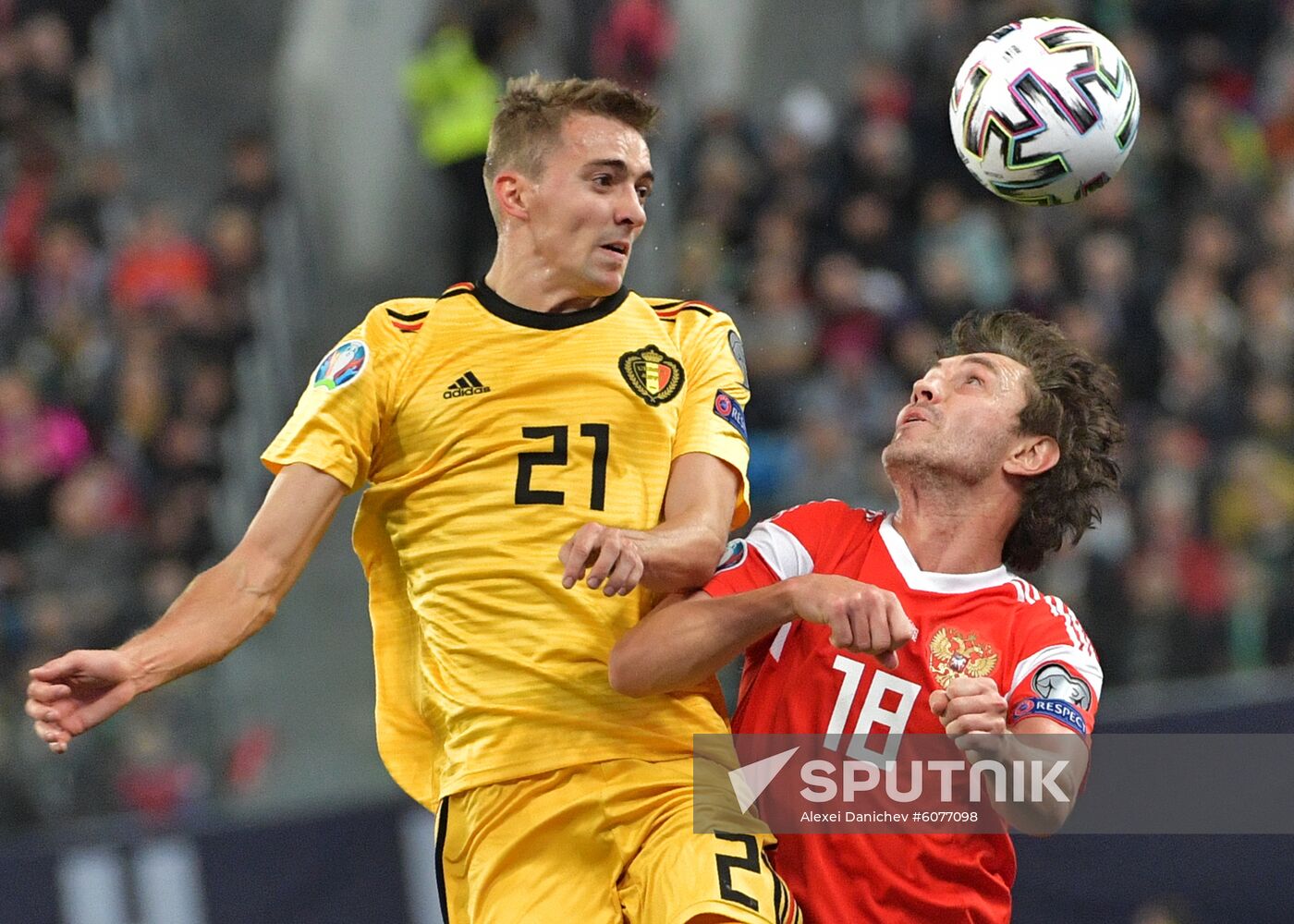 Russia Soccer Euro 2020 Qualifier Russia - Belgium