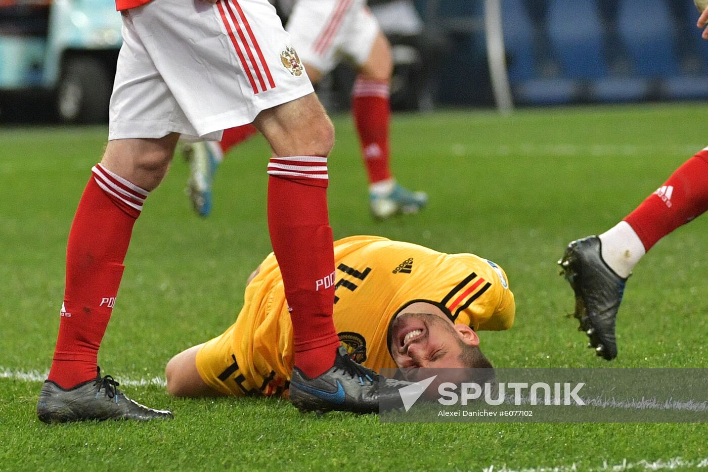 Russia Soccer Euro 2020 Qualifier Russia - Belgium
