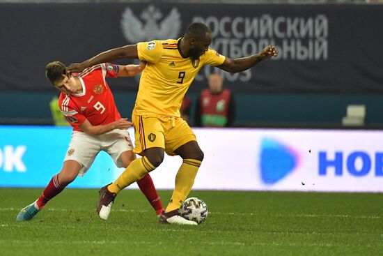 Russia Soccer Euro 2020 Qualifier Russia - Belgium