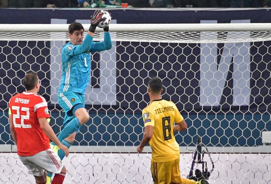 Russia Soccer Euro 2020 Qualifier Russia - Belgium