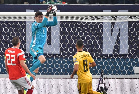 Russia Soccer Euro 2020 Qualifier Russia - Belgium