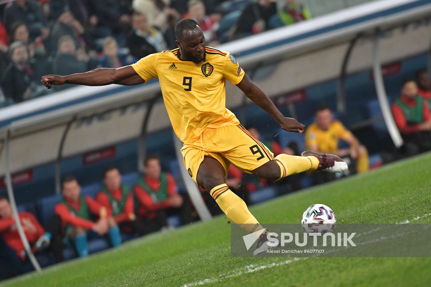 Russia Soccer Euro 2020 Qualifier Russia - Belgium