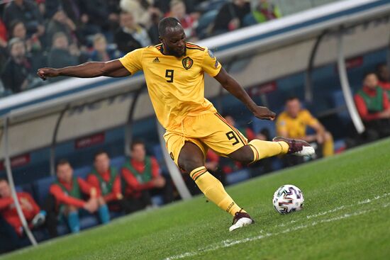 Russia Soccer Euro 2020 Qualifier Russia - Belgium