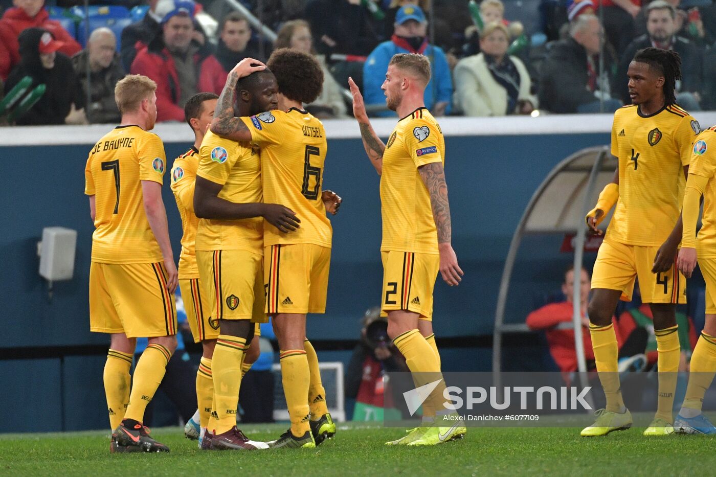 Russia Soccer Euro 2020 Qualifier Russia - Belgium