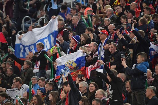 Russia Soccer Euro 2020 Qualifier Russia - Belgium