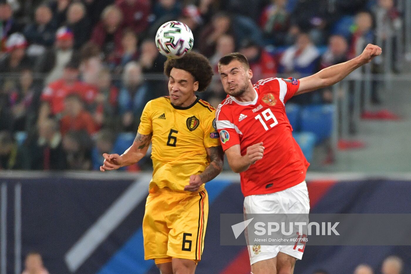Russia Soccer Euro 2020 Qualifier Russia - Belgium