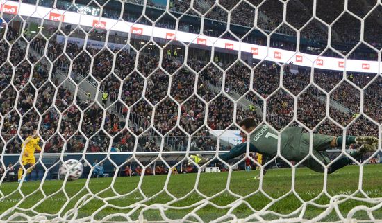 Russia Soccer Euro 2020 Qualifier Russia - Belgium