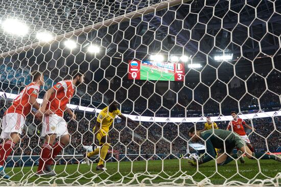 Russia Soccer Euro 2020 Qualifier Russia - Belgium