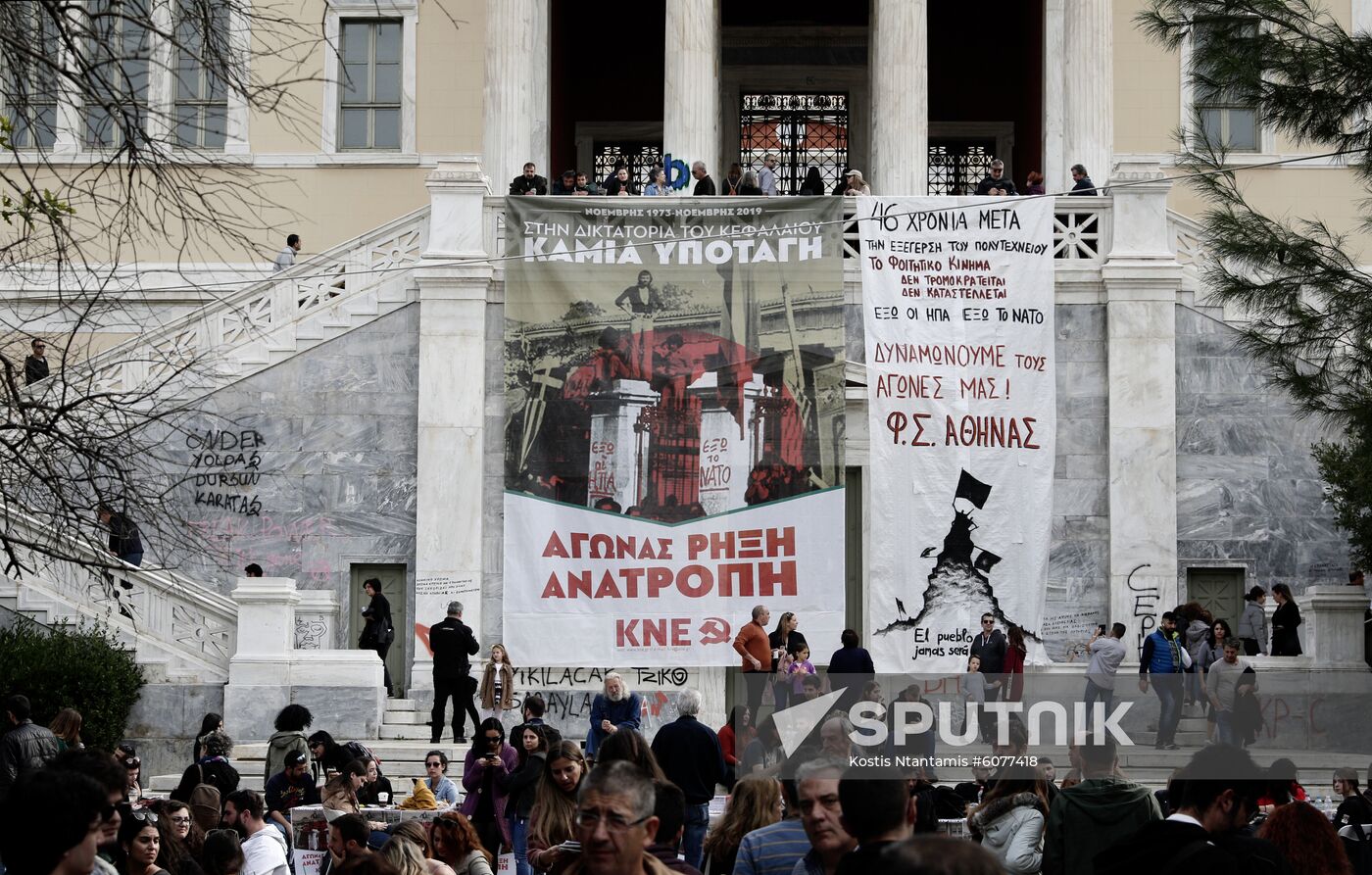 Greece Polytechnic Student Uprising Anniversary