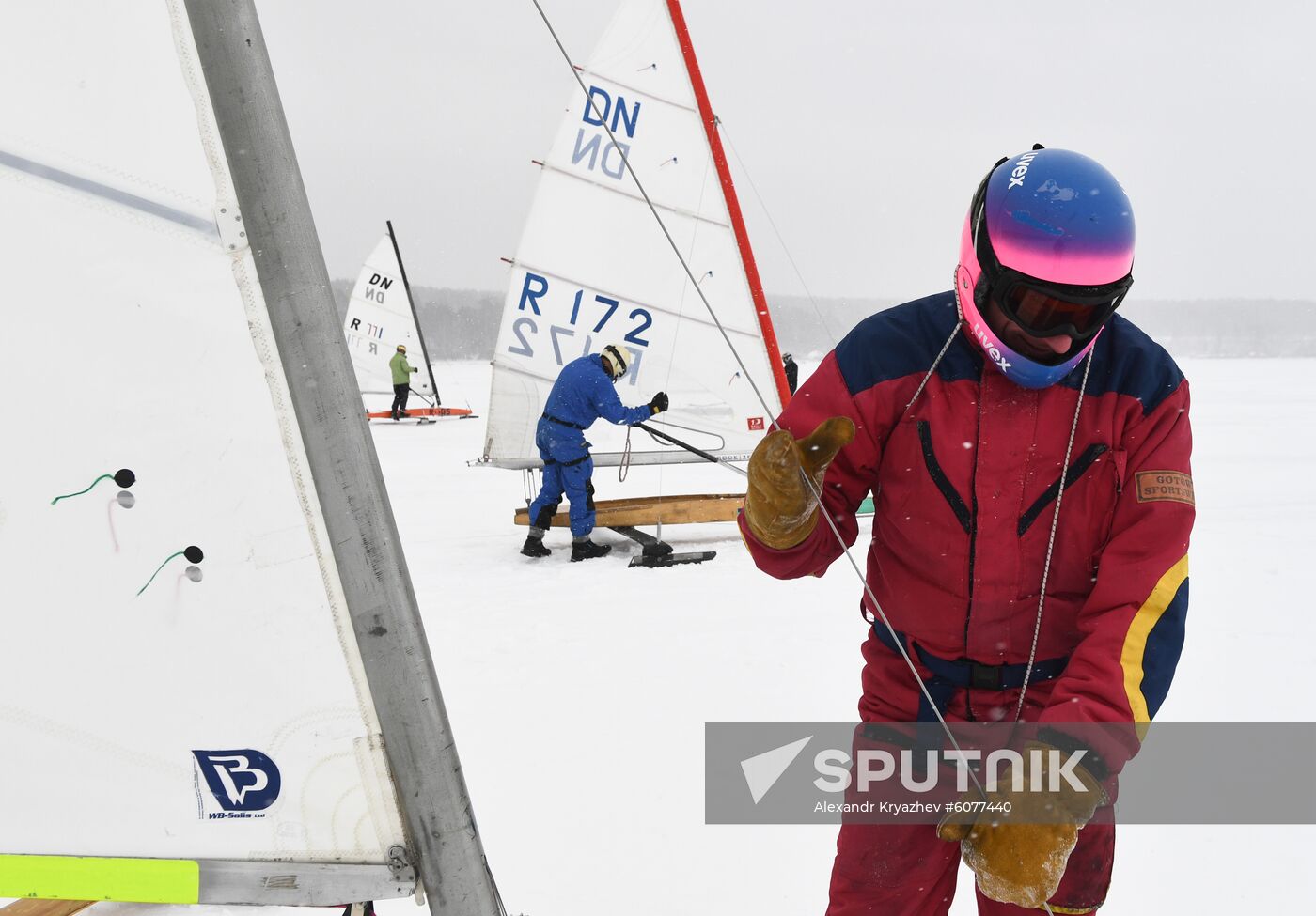 Russia Ice Yachting