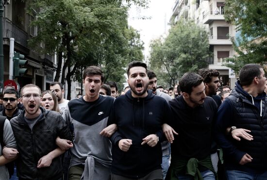 Greece Polytechnic Student Uprising Anniversary