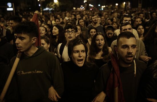 Greece Polytechnic Student Uprising Anniversary