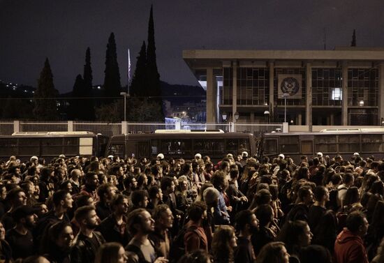 Greece Polytechnic Student Uprising Anniversary