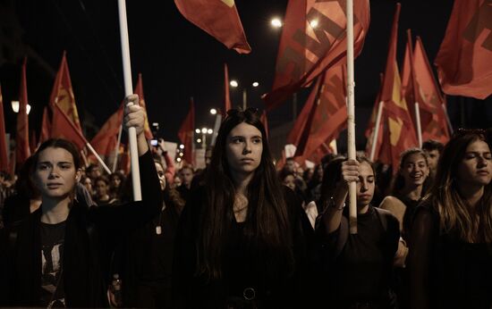 Greece Polytechnic Student Uprising Anniversary