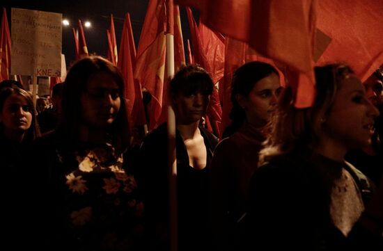 Greece Polytechnic Student Uprising Anniversary