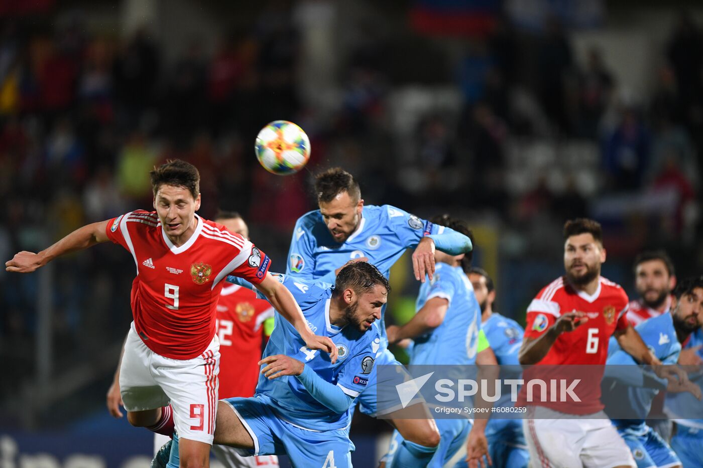 San Marino Soccer Euro 2020 Qualifier San Marino - Russia