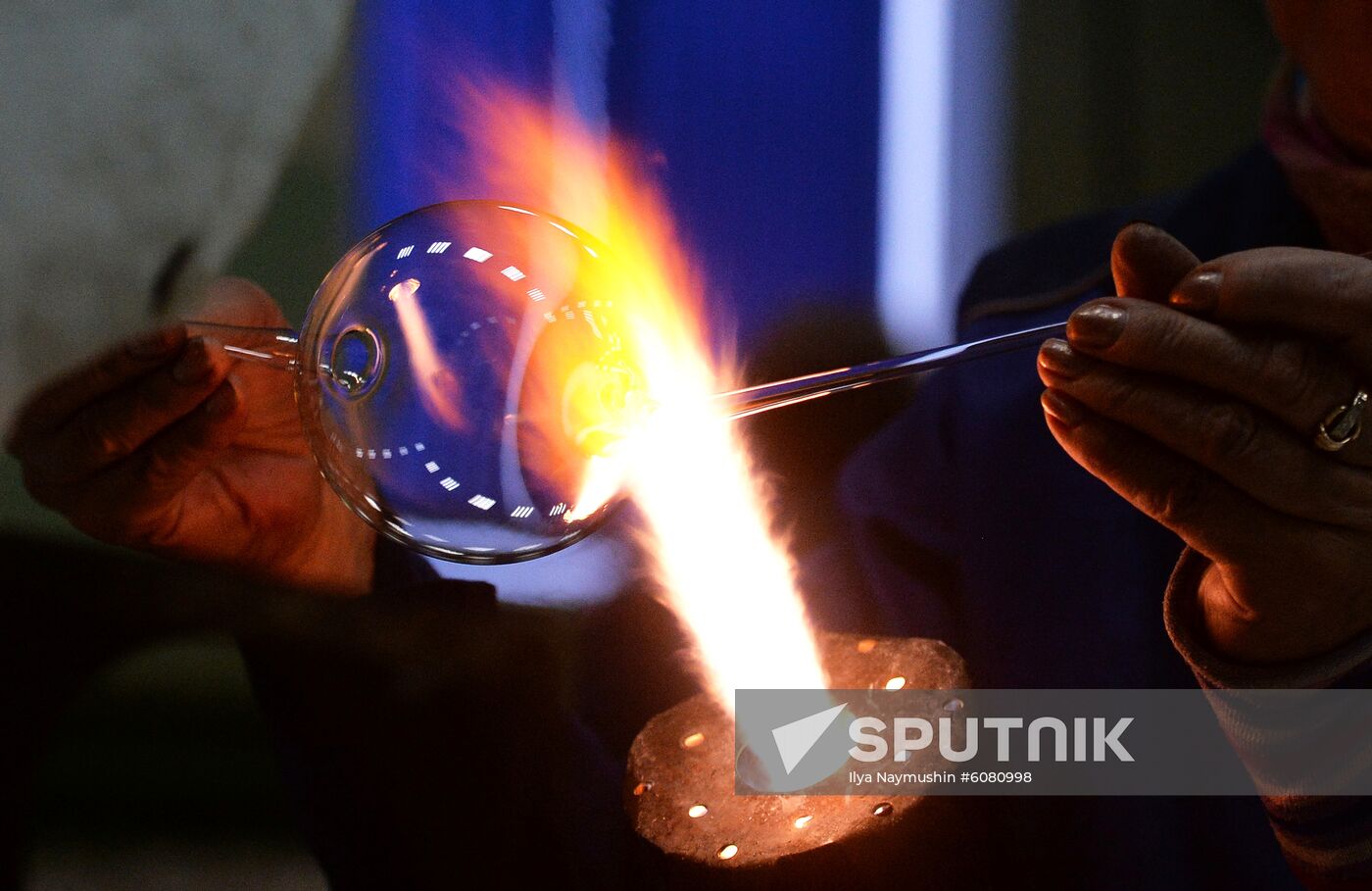 Christmas tree decorations made at Biryusinka factory in Krasnoyarsk