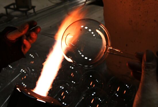 Christmas tree decorations made at Biryusinka factory in Krasnoyarsk