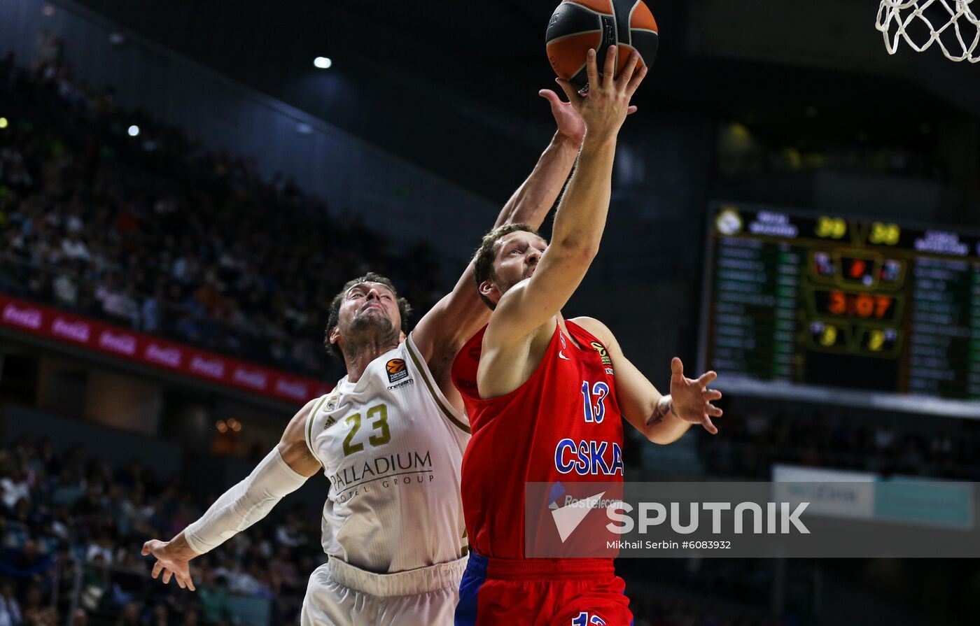 Spain Basketball Euroleague Madrid - CSKA