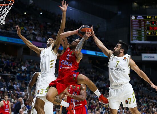 Spain Basketball Euroleague Madrid - CSKA
