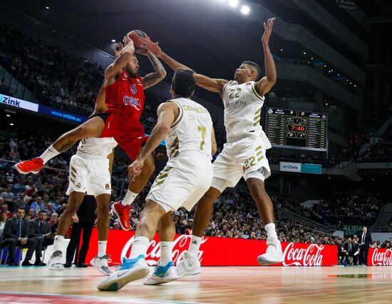 Spain Basketball Euroleague Madrid - CSKA