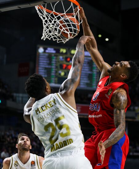 Spain Basketball Euroleague Madrid - CSKA