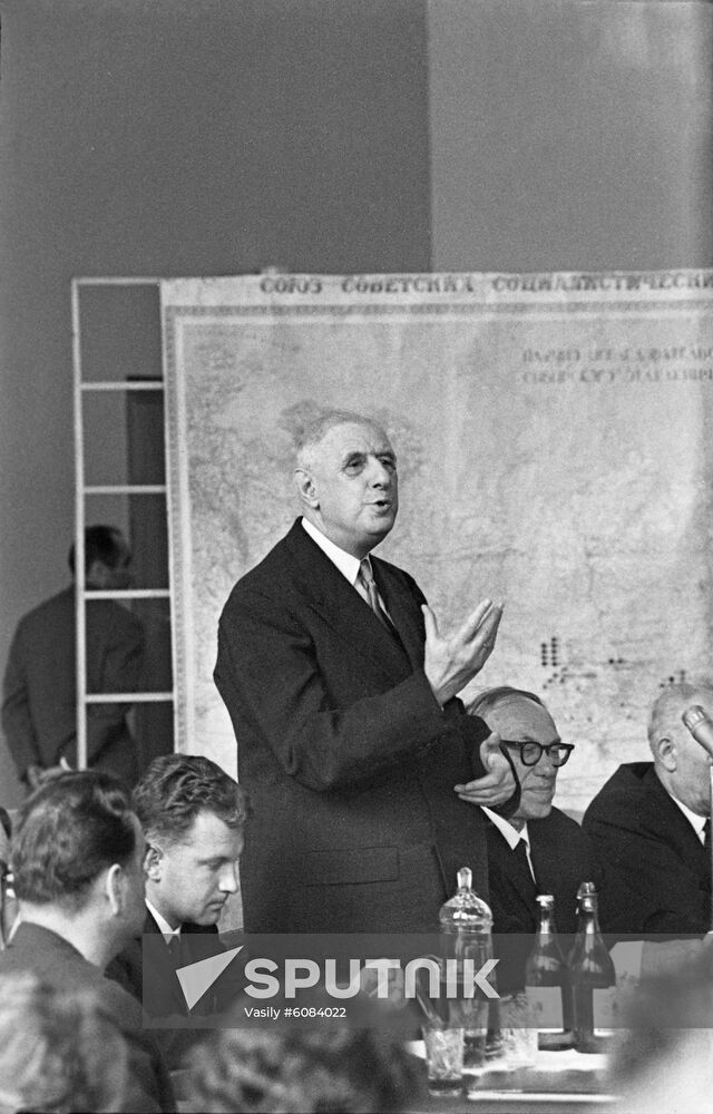 President of France Charles de Gaulle visits USSR