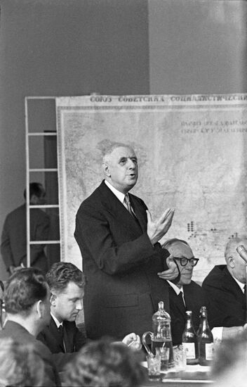 President of France Charles de Gaulle visits USSR
